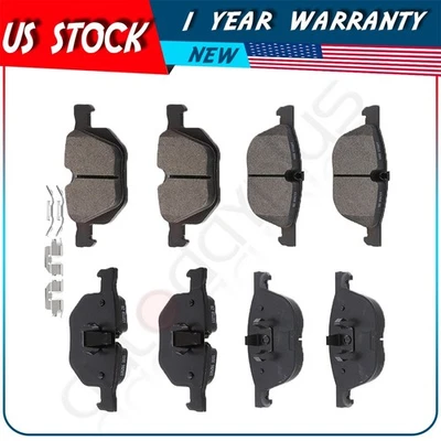 Front Rear Ceramic Brake Pad For 2007 2008 2009-2018 BMW X5 2010-2019 BMW X6 - Image 1 of 4