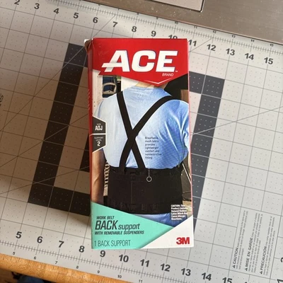 Ace Work Belt Back support with Removal Suspenders size-ADJ support level 2 - Image 1 of 4