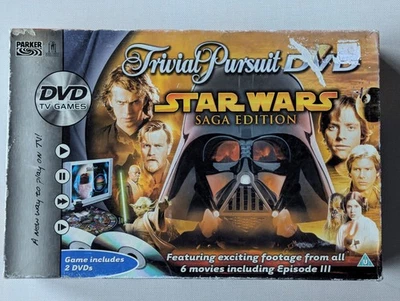 Trivial Pursuit Star Wars Saga Edition With DVD Complete Board Game - Image 1 of 4