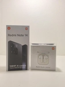 Xiaomi Redmi Note 14 8GB RAM, 256GB , Midnight Black New Sealed with headphones - Picture 1 of 1