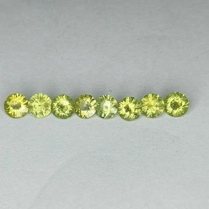 1.34CTS NATURAL 3.5MM DEMANTOID GARNET 8 PCS  - Picture 1 of 7