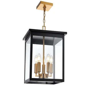 Large Outdoor Pendant Light Fixtures, 5-Lights Porch Ceiling Mount Lighting A... - Picture 1 of 9