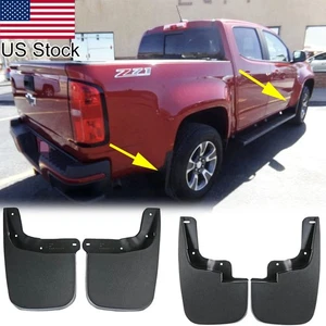 4Pcs Mud Flaps Splash Guards For 2015-22 Chevy Colorado Canyon w/o Fender Flares - Picture 1 of 10