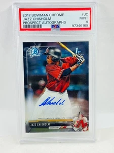 Bowman Chrome Prospects Jazz Chisholm 2017 primer automático CPA-JC PSA 9 - Imagen 1 de 2