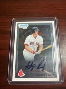 2010 1st BOWMAN CHROME PROSPECT AUTO. R/C #BCP101 "ANTHONY RIZZO" (YANKEES) - Picture 1 of 2