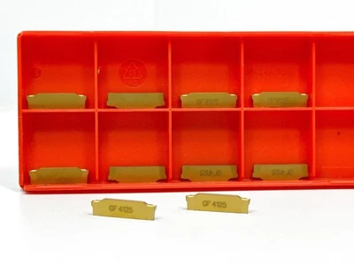 SANDVIK N123E2-0200-0002-GF New Carbide Grooving Inserts Grade 4125 10pcs - Image 1 of 2