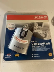 SanDisk CompactFlash Card Reader/Writer CF Type I/II ImageMate USB 2.0 New - Picture 1 of 8
