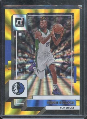 2022-23 Panini Donruss REGGIE BULLOCK #183 Gold Laser /10 Dallas Mavericks SSP - Image 1 of 2