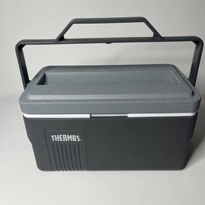 Vintage Thermos Gray Insulated Lunch Box Cooler - No Thermos 15×9×8" - Picture 1 of 10