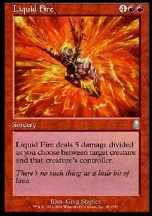 Liquid Fire -Foil Medium Play MTG Odyssey - Image 1 of 1
