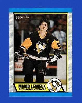 1989-90 O-Pee-Chee Set-Break #1 Mario Lemieux casi nuevo-como nuevo o mejor *GMCARDS* Foto 1 de 2
