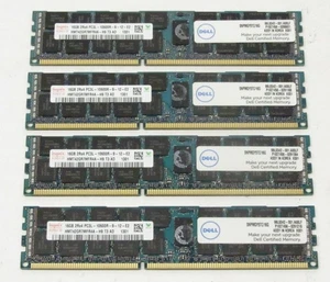 Hynix 64GB(4x16GB) PC3L-10600R HMT42GR7MFR4A-H9 DDR3 1333MHz Server Memory - Picture 1 of 3