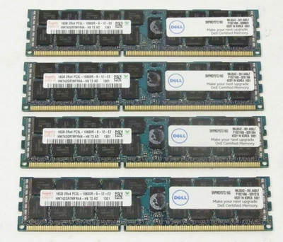 Hynix 64GB(4x16GB) PC3L-10600R HMT42GR7MFR4A-H9 DDR3 1333MHz Server Memory - Image 1 of 3