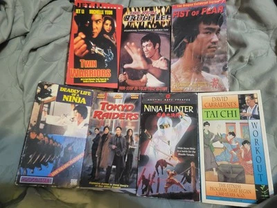 Kung Fu Martial Art VHS Lot Collection Builder Jet Li Ninja - Image 1 of 3