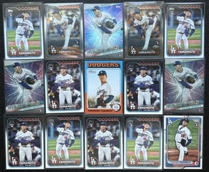 Lotto 15x YOSHINOBU YAMAMOTO Rookie RC Serie Topps 2024 e altro! *Dodgers - Foto 1 di 1