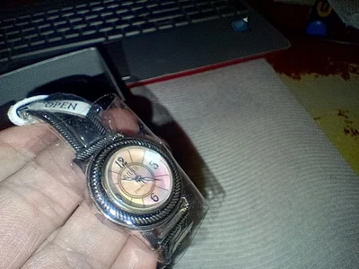 Vintage Ecclissi Sterling Silver Watch New 23120 MOP Face White Needs Battery - Image 1 of 4