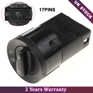 For VW T5 Transporter 03-09 1C0941531A Headlight Headlamp Fog Lights Switch - Picture 1 of 9