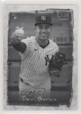 2021 Archives Snapshots Tintype Titans Black & White /50 Deivi Garcia Rookie RC - Image 1 of 2