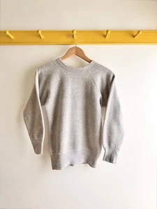 Vintage 60s single stitch HANES Wind Shield USA raglan crewneck sweatshirt XS S - Picture 1 of 7