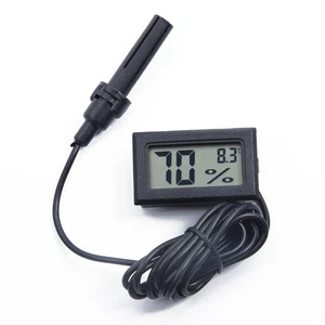 New Digital LCD Temperature Humidity Thermometer Outdoor Hygrometer Meter Probe - Picture 1 of 6