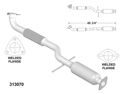 Catalytic Converter for 2001 Kia Optima 2.4L L4 GAS DOHC - Изображение 1 из 2