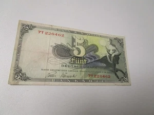DEUTSCHLAND Banknote 5 Mark von 1948 - Picture 1 of 2