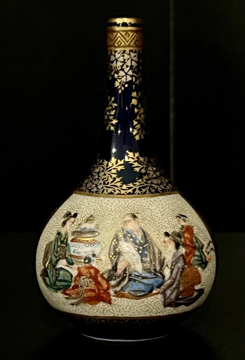 萨摩锦光山在日本古董花瓶| eBay