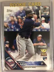 2016 Topps Factory Set Blue Jersey #78C Miguel Sanó Twins Variation Rookie Card - Picture 1 of 2