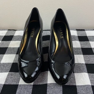 RALPH LAUREN Womens Sz 5B Black Pumps - Picture 1 of 6