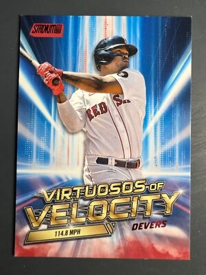 2023 Topps Stadium Club Rafael Devers Virtuosos of Velocity Red Foil #VV-16 - Image 1 of 2