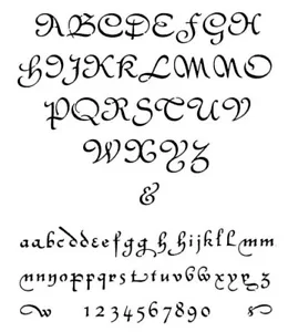 STENCILS CRAFTS TEMPLATES SCRAPBOOKING CIVILITE ALPHABET STENCIL- A4 MYLAR - Bild 1 von 1
