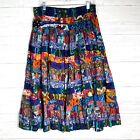 Westbound Petites Tiered Patchwork Elastic Waist Maxi Skirt Lined