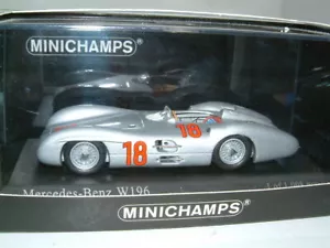 1/43 MERCEDES BENZ W196 1954 GANADOR DEL GRAN PREMIO FRANCÉS 'FANGIO'. MINICHAMPS. - Imagen 1 de 1