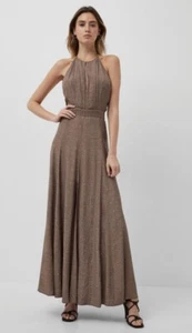 FRENCH CONNECTION Dua Drape Keyhole Maxi Dress colour Walnut, size 14, (30) - Picture 1 of 5
