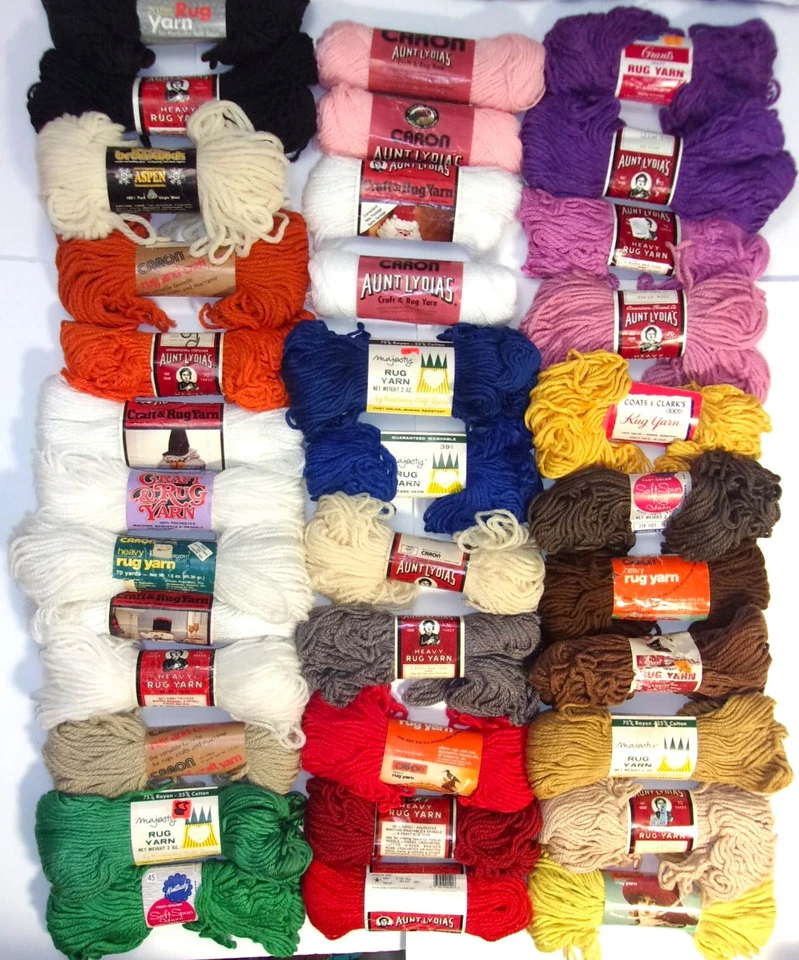 Rug & Craft Yarn ~ Aunt Lydia's & Assorted Brands, Multiple Color Choice - Image 1 of 1