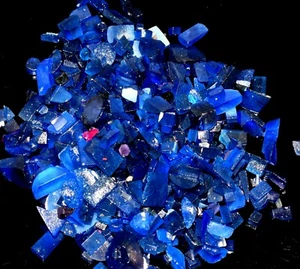 Lotto grezze pietre preziose naturali non trattate tanzanite blu sconto festivo 50 carati - Foto 1 di 12