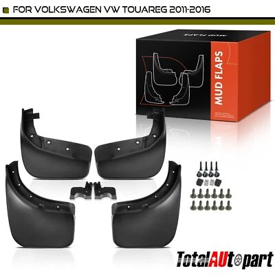 Juego de 4 protectores contra salpicaduras guardabarros guardabarros para Volkswagen VW Touareg 2011-2016 Foto 1 de 4