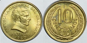 Uruguay 1960 10 Centesimos 198518 combine shipping - Picture 1 of 3