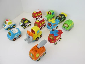 VTech Go Go Smart Wheels Set 12 Light Sound Fahrzeuge Auto Abschleppwagen Hubschrauber - Bild 1 von 4