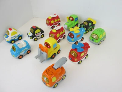 VTech Go Go Smart Wheels 批量 12 Light Sound Vehicles Car Tow Truck Helicopter  — 第 1/4 张图片
