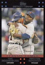2007 Topps Red Back #654 Fernando Rodney Ivan Rodriguez Detroit Tigers HOF