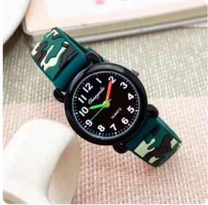Silicone Girls Boys Watch Children Kids Students Watches Cartoon - Picture 1 of 6