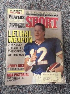 January 1992 SPORT Magazine -“Lethal Weapon” JIM KELLY - NBA PICTORIAL! -*SP68 - Picture 1 of 2