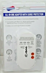 American Tourister AT97-635-027-62 ALL-IN-ONE Adapter with Surge Protection NEW - Picture 1 of 4