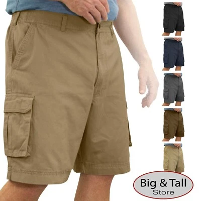 Big & Tall Sizes 46 - 72 Men's ROCXL Cargo Shorts Expandable Waist - Image 1 of 4