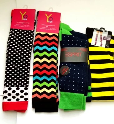 NUEVO CON ETIQUETAS CALCETINES YO SOX OR ESPIRIT MUJER HASTA LA RODILLA VACACIONES O PANTORRILLA VARIEDAD SELECCIONAR 1 Foto 1 de 4