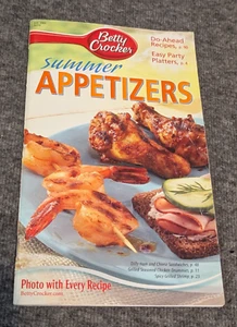 BETTY CROCKER Summer Appetizers Do Ahead Recipes Cookbook Easy Party Platters - Picture 1 of 15