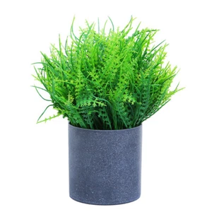 2 Pcs Artificial Plant Persian Grass Potted Home Decor Office Furnishing - Picture 1 of 14