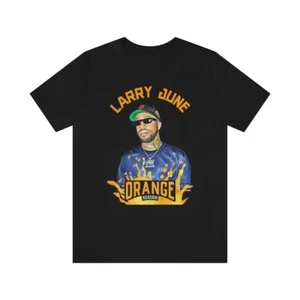 Larry June Orange Season Short Sleeve Tee - Picture 1 of 9