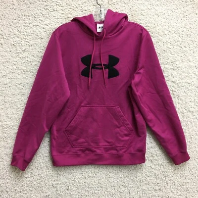 Under Armour Hoodie Small Adult Pink Pullover Sweatshirt Athletic Casual Women S - Image 1 of 4